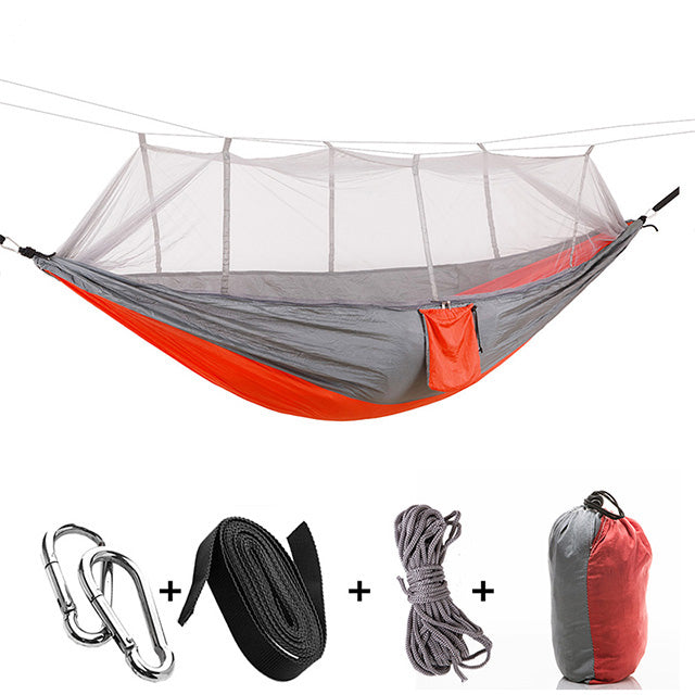 Ultralight Travel Hammock with Integrated Mosquito Net - Perfenq