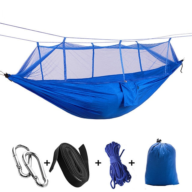 Ultralight Travel Hammock with Integrated Mosquito Net - Perfenq