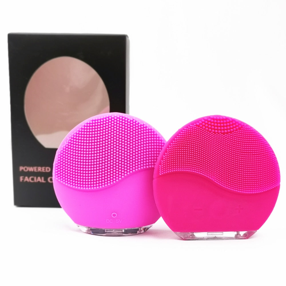 Electric Silicone Facial Cleansing Brush - Perfenq