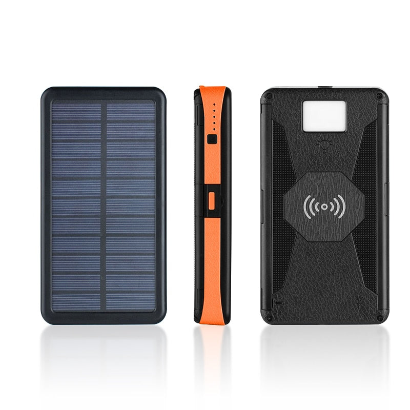 Water-Resistant Solar Wireless Powerbank 20000 mAh - Perfenq
